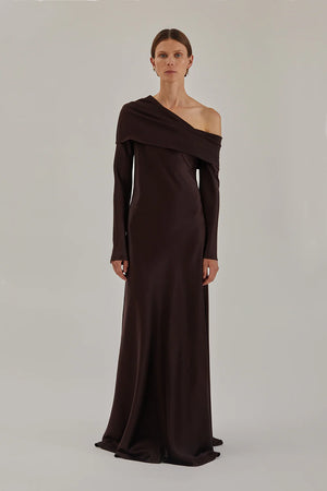 Billie Dress in Dark Chocolate