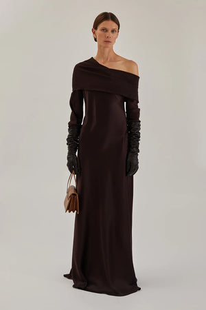 Billie Dress in Dark Chocolate