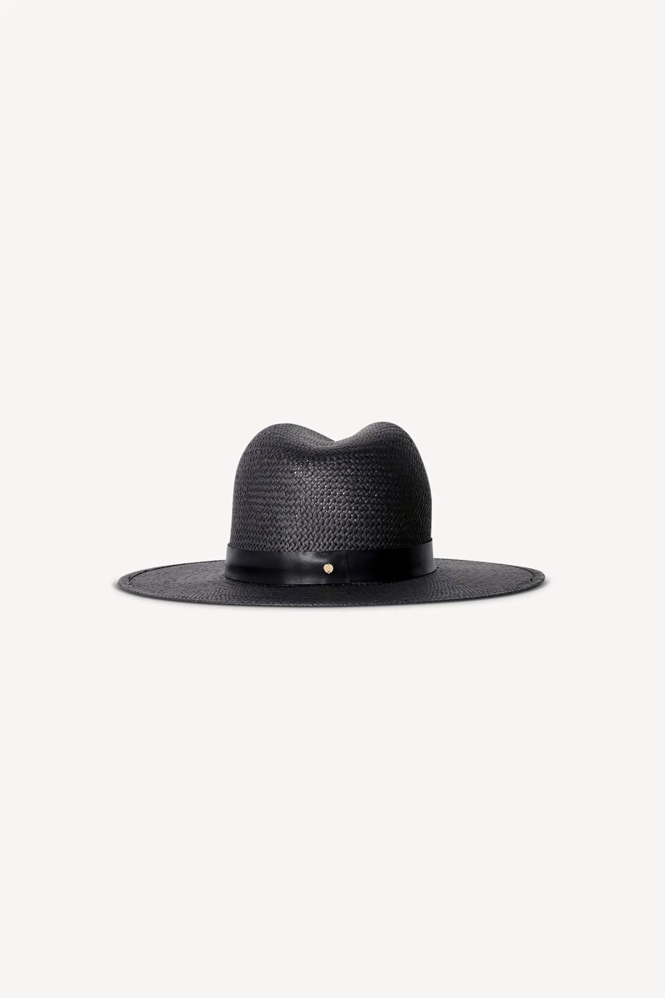 Simone Straw Hat in Black