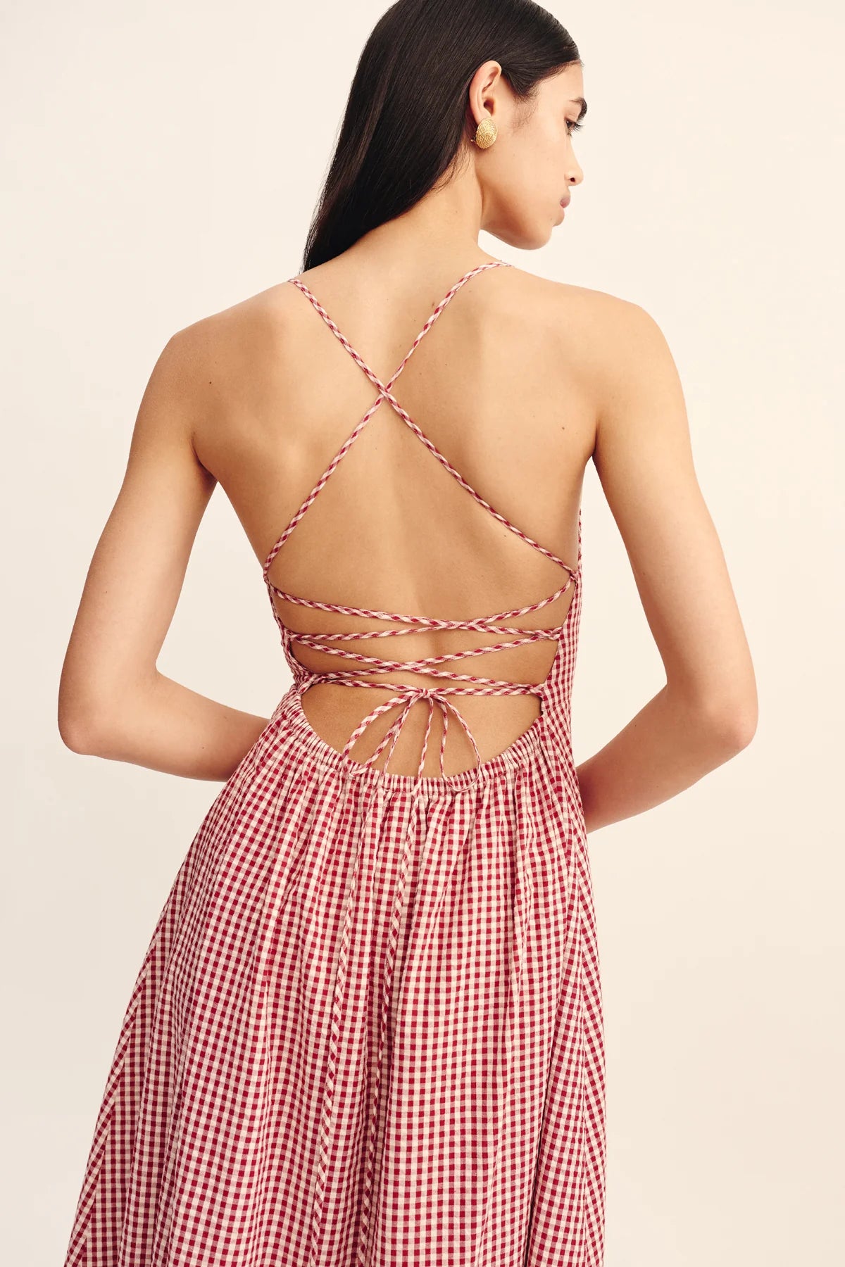 Lori Dress in Red Gingham