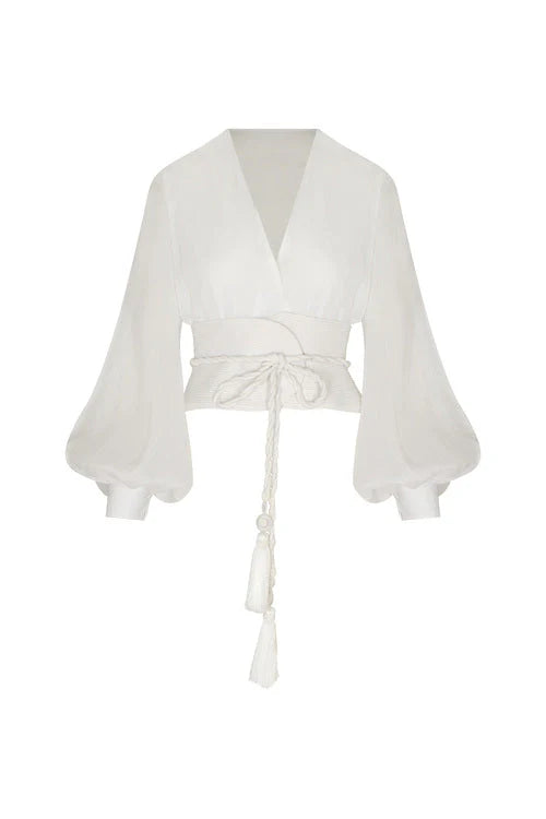 La Costa Top in Off White