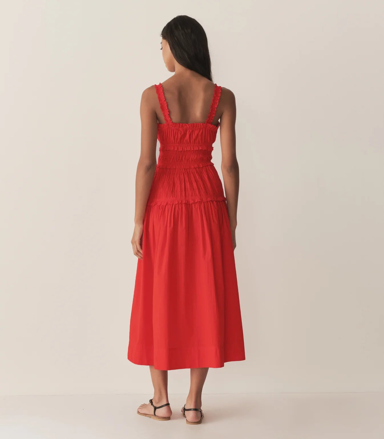 Marianne Dress in Carmine