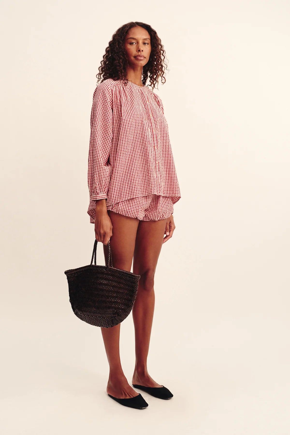 Aurelia Shorts in Red Gingham