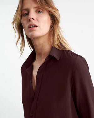 Gaia Shirt in Oxblood