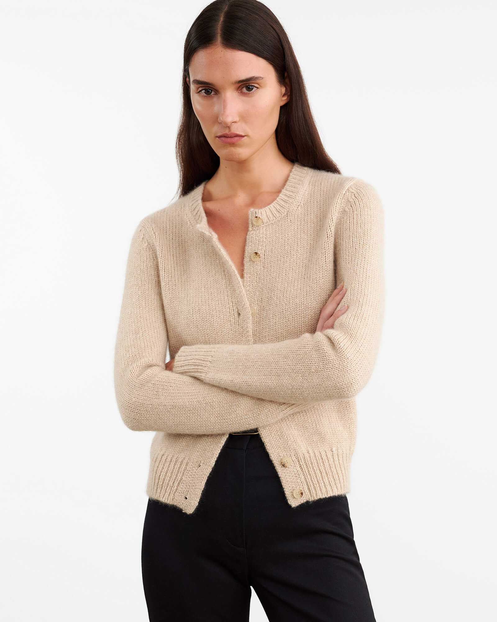 Saskia Cardigan in Parchment