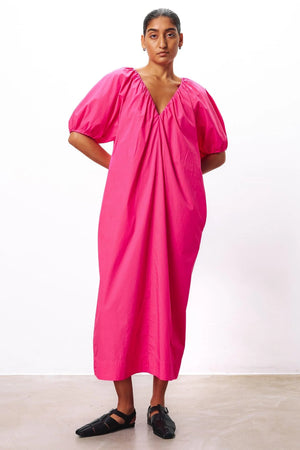 Alora Dress in Hot Pink