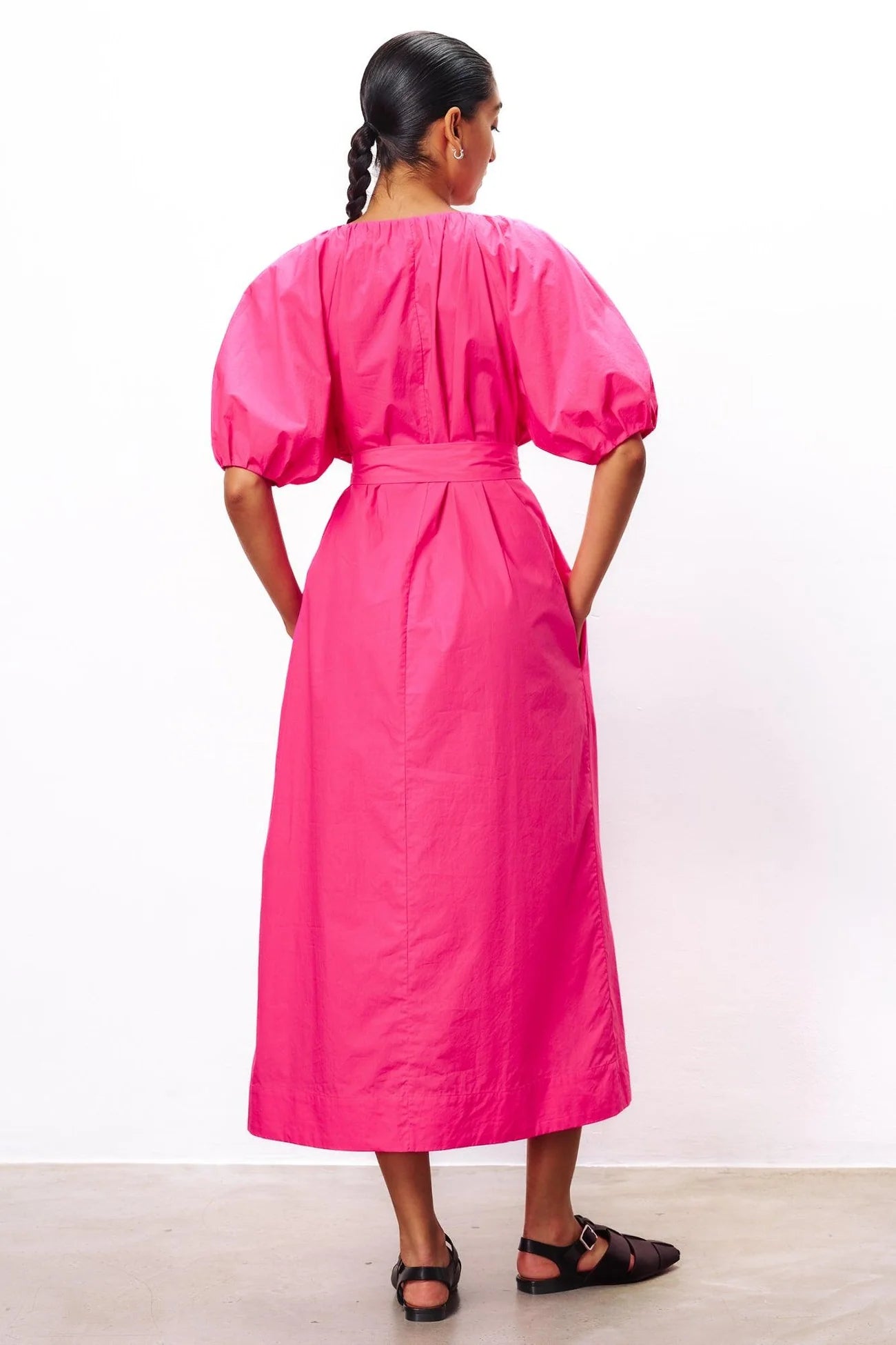 Alora Dress in Hot Pink