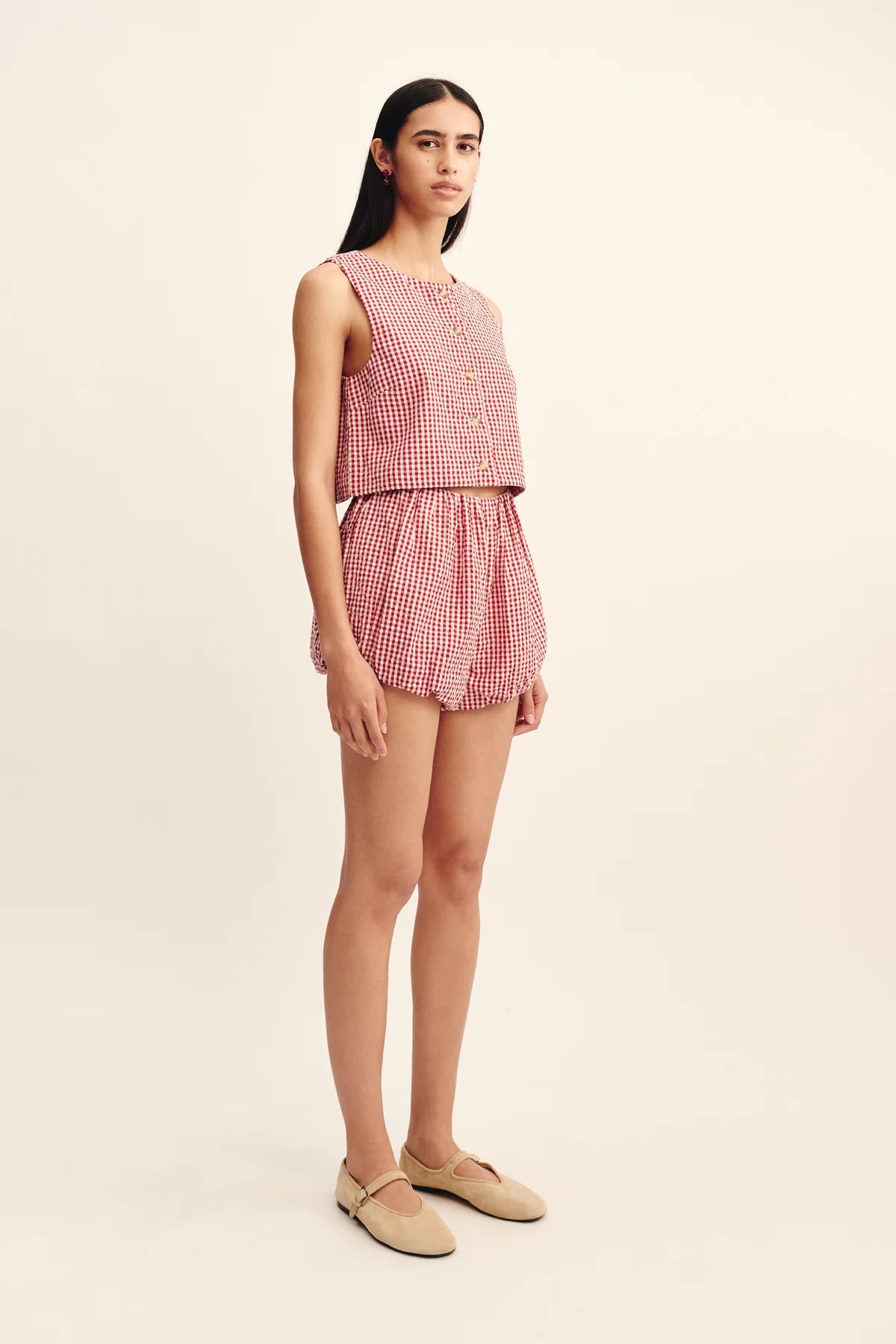 Rio Top in Red Gingham