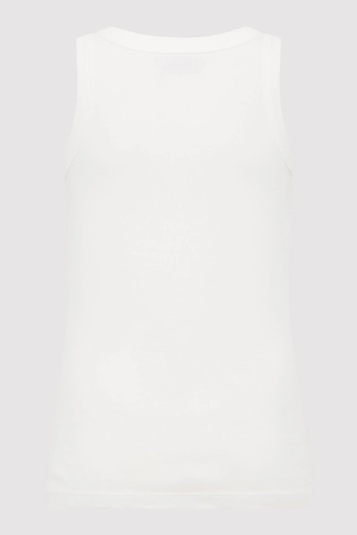 Organic Cotton Bateau Tank in White