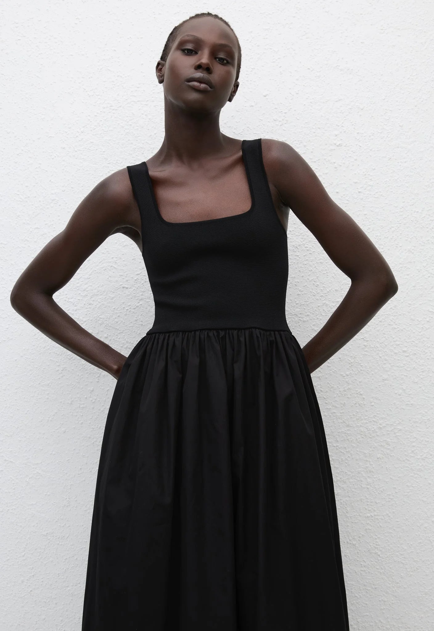 andmary Franka cotton dress black 正規品 ANDMARY】Franka cotton dress