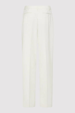 Tailored Pleat Pant in White