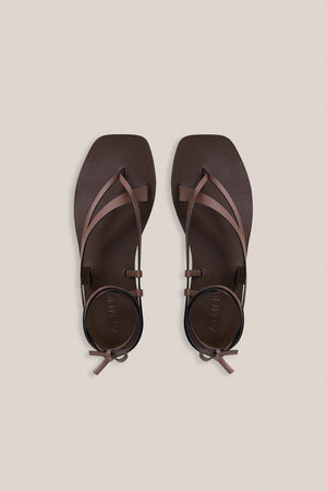 Rita Sandal in Walnut