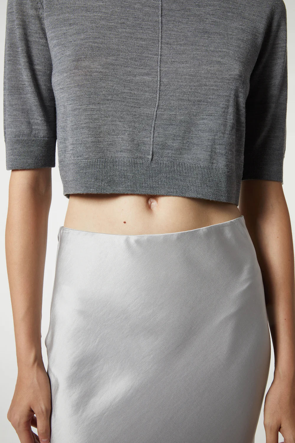 Talia Maxi Skirt in Silver