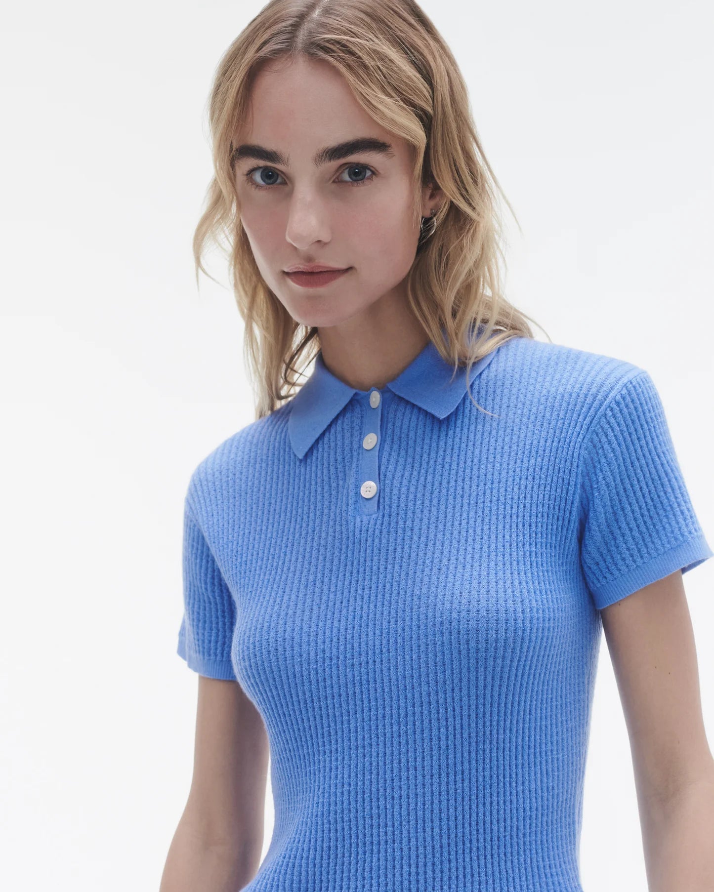 Shrunken Polo in French Blue