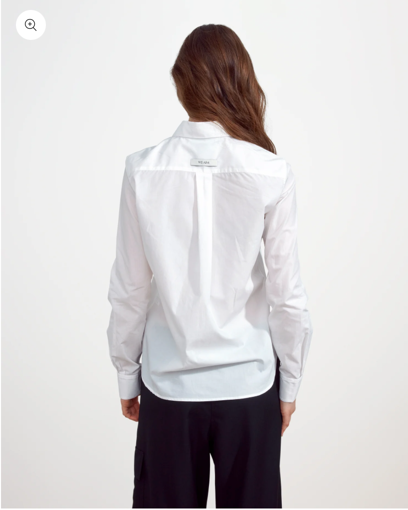 Fitted Collared Shirt in Bright White