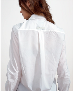 Fitted Collared Shirt in Bright White