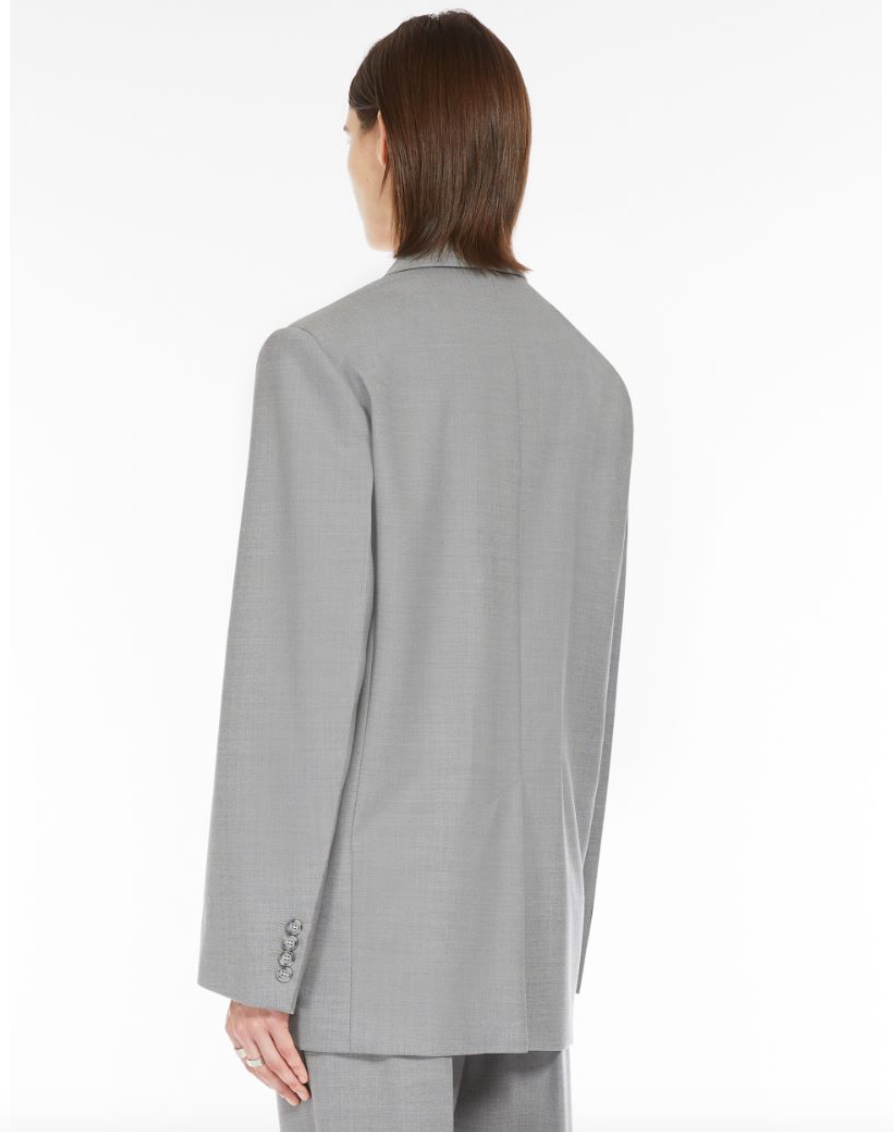 Baffo Oversized Blazer in Light Grey