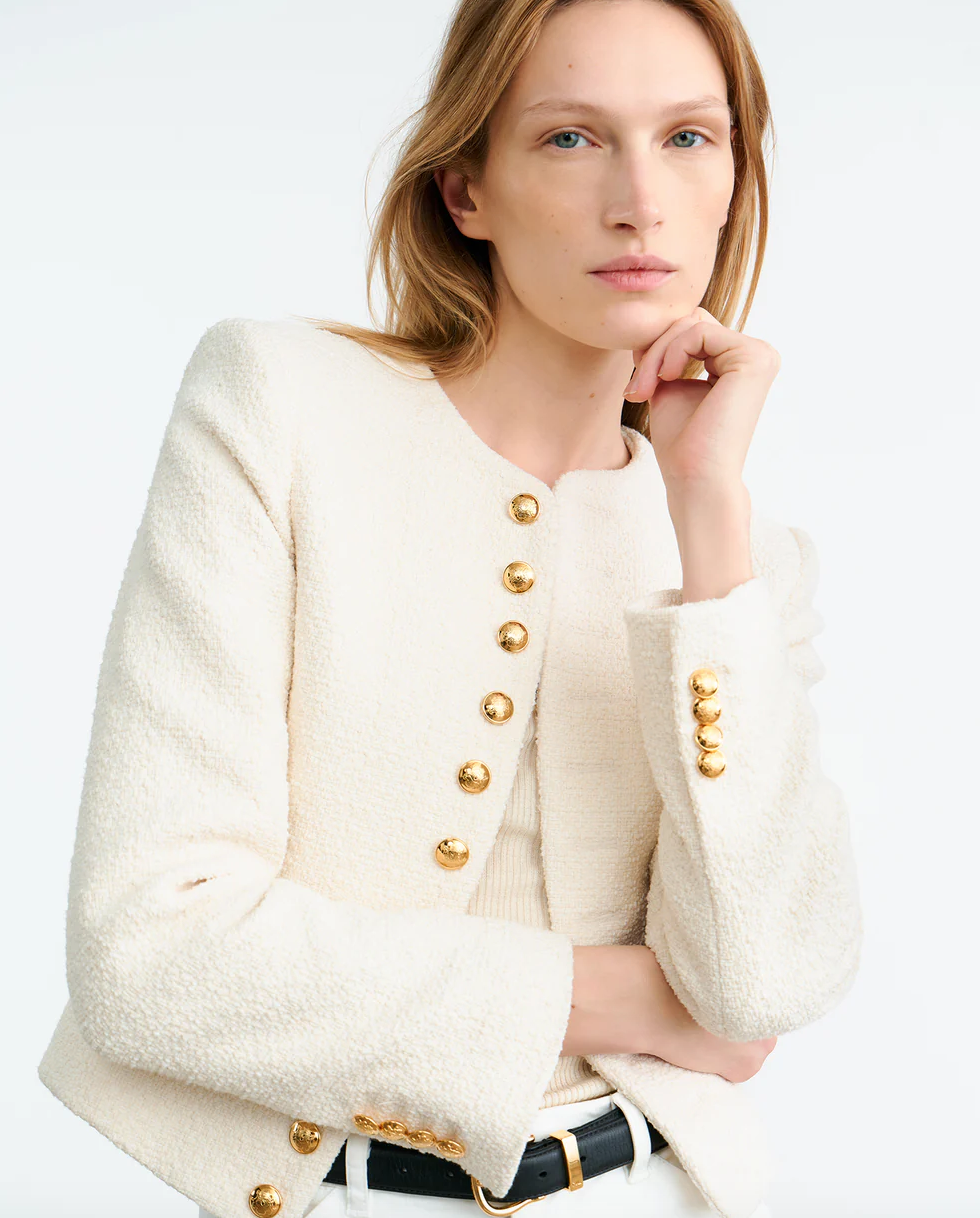 Patti Short Jacket in Ivory