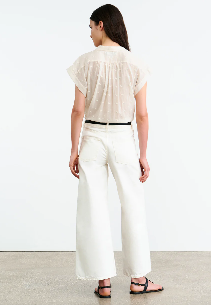 Normandy Blouse in Ivory
