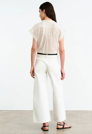Normandy Blouse in Ivory