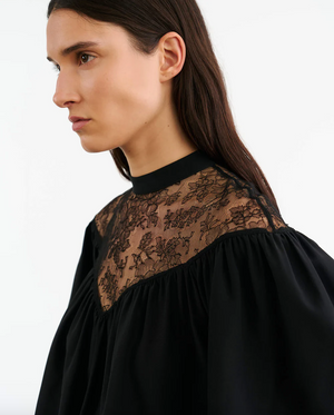 Lucie Lace Blouse in Black