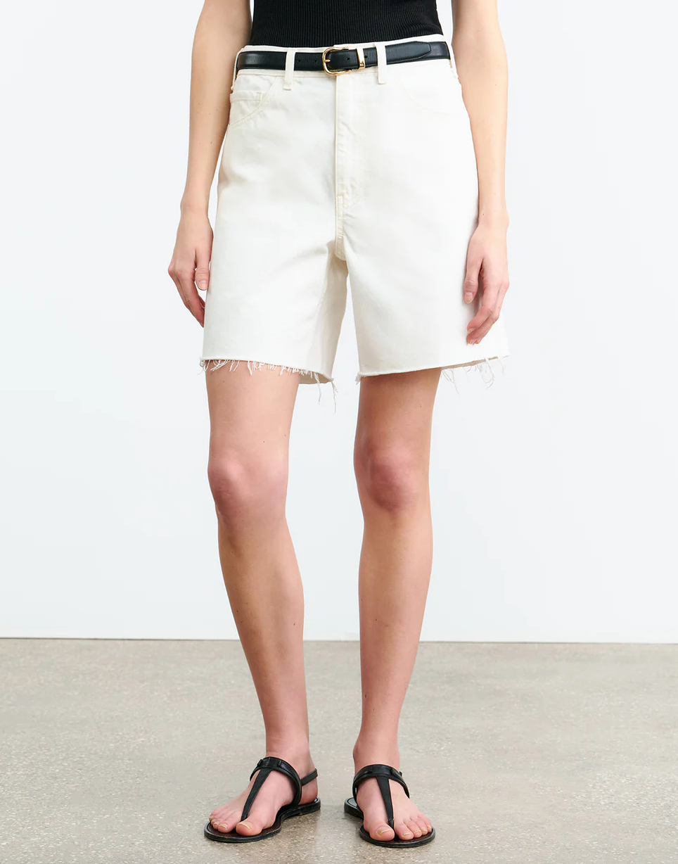 Russell Denim Short in Cream