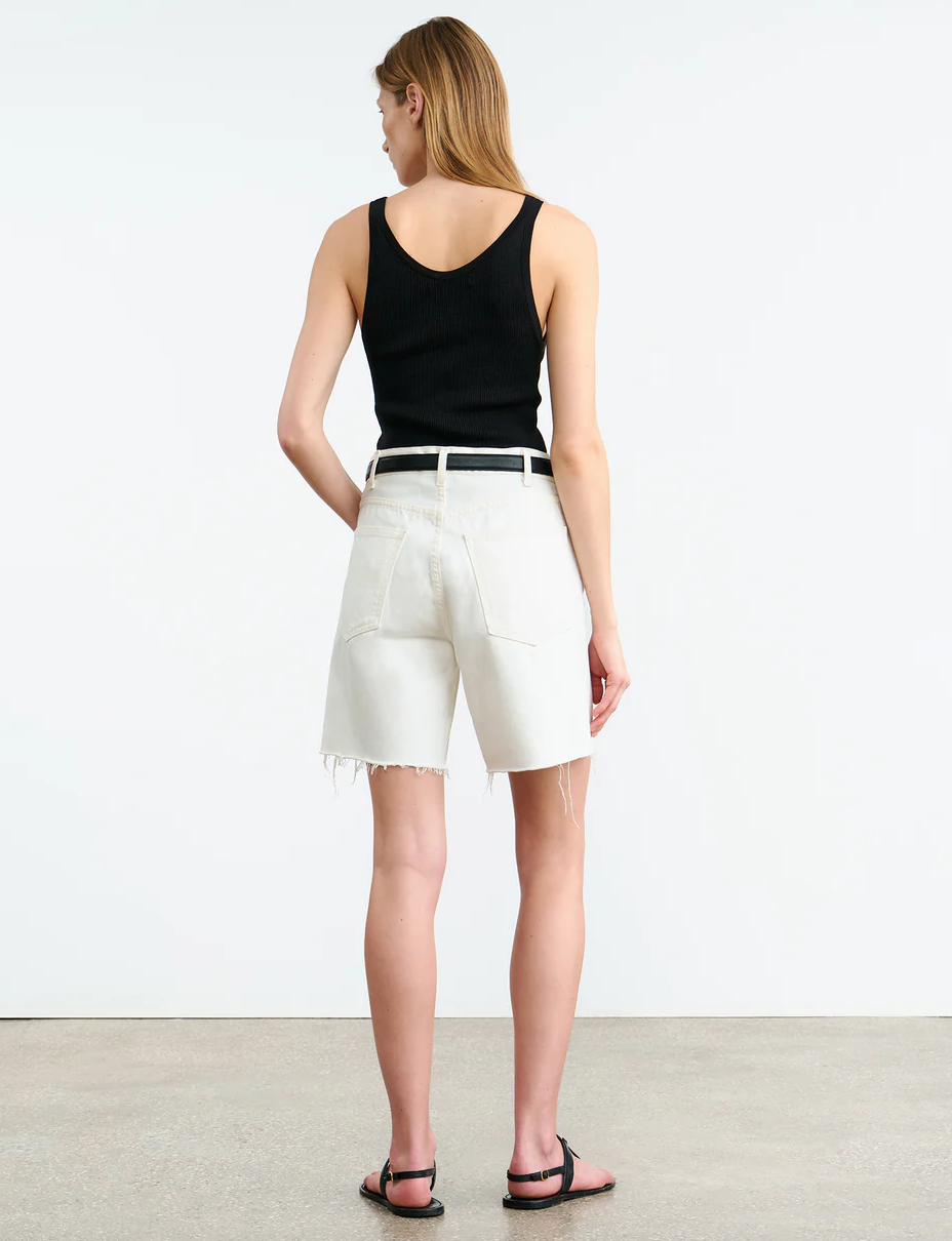 Russell Denim Short in Cream