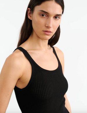 Wrenley Sweater Tank in Black