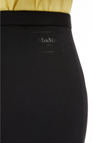 Charme Jersey Midi Skirt in Black