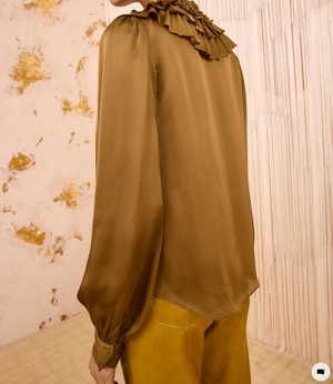 Rouen Blouse in Willow