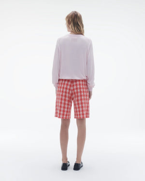 The V in Silk/Linen in Powder