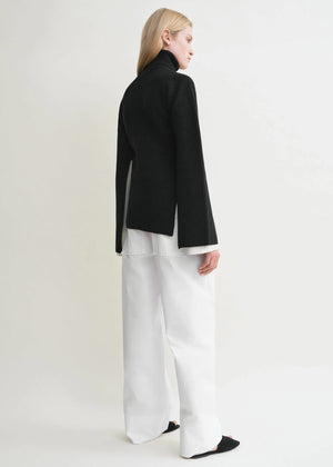 Slit Sleeve Knit in Black