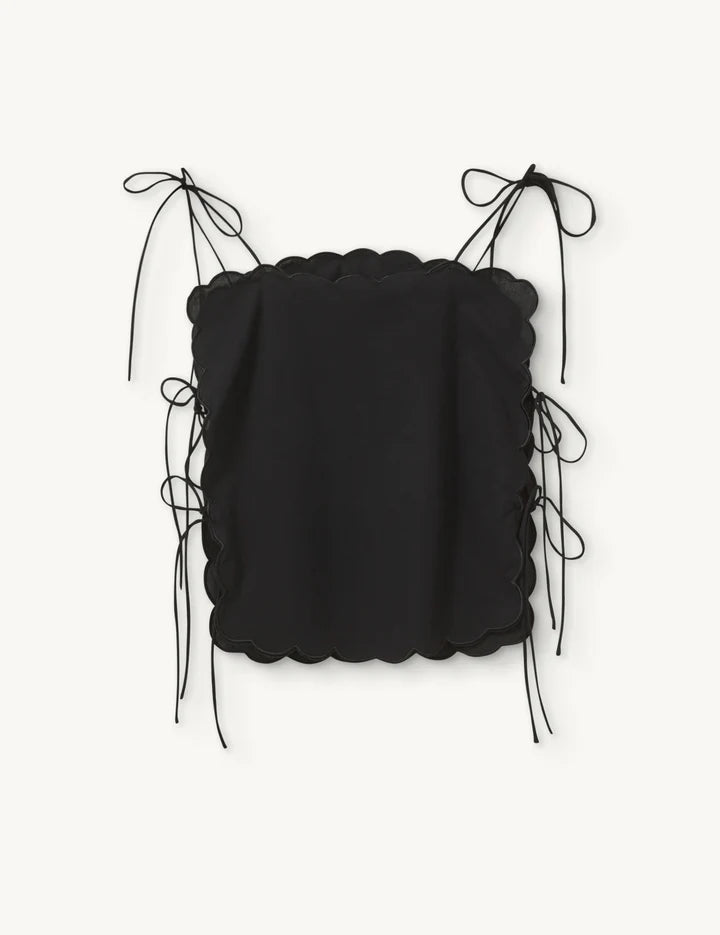Kirsten Tie Top in Black