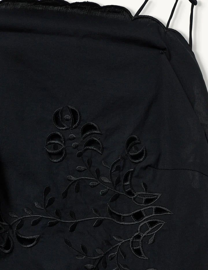 Kirsten Tie Top in Black
