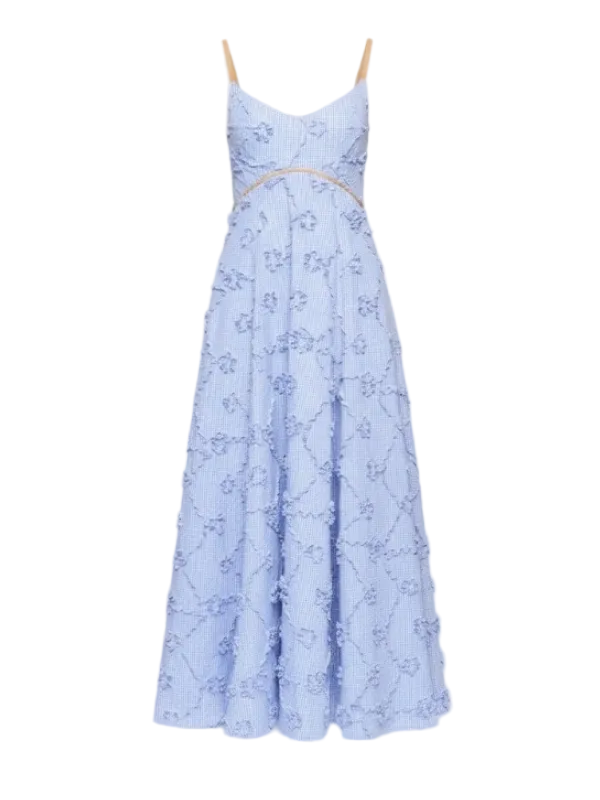 Harlow Blue Gingham Dress by CLEA – ZOË