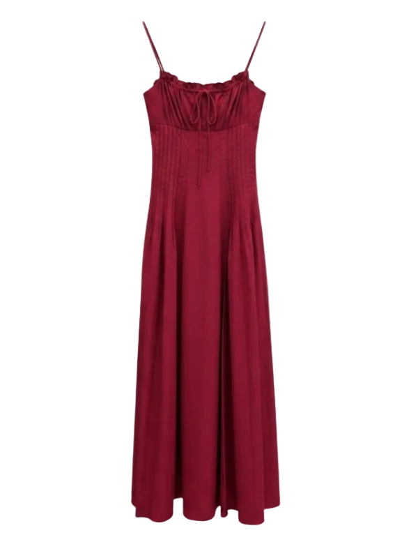 STAUD, Margi Dress in Rouge, Size 2