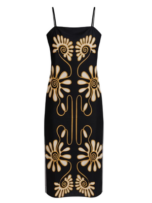 Cala de La Cruz Samantha Floral Midi Dress