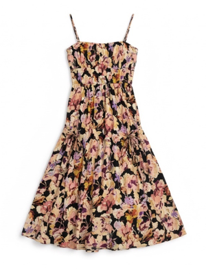 night bloom floral midi dress Wholesale Night Bloom Floral Midi Dress for your store