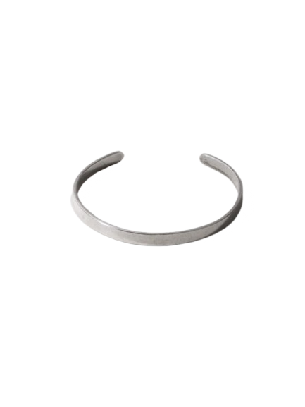 Loren Stewart Form Cuff in Silver, a timeless sterling silver bracelet designed for everyday elegance and customizable fit.
