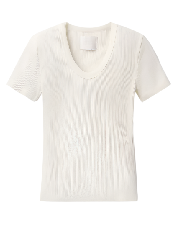 Citizens of Humanity Maude Tee in Pashmina, showcasing its soft fabric and flattering U-neckline.