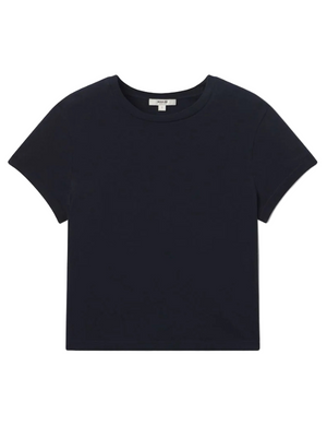 Adine Tee in Storm from Agolde, showcasing breathable organic cotton fabric.