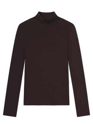 Pascale Turtleneck in Root from Agolde, showcasing a streamlined silhouette perfect for layering.