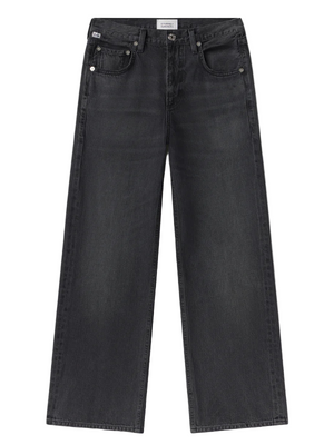 Lindz Easy Straight jeans in Vintage Black by Citizens of Humanity, showcasing relaxed straight leg design and a low rise.