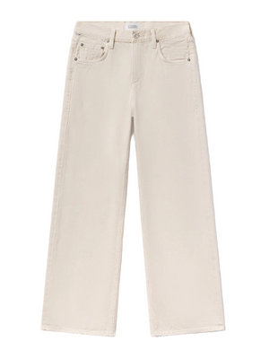 Lindz Low Rise Easy in Almondette showcasing the relaxed fit and soft cotton fabric.