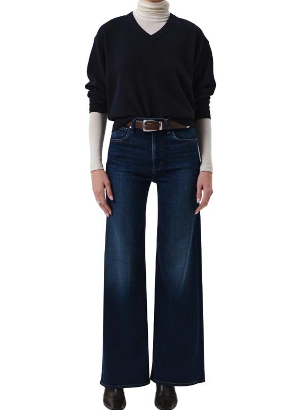 Lyra Long Wide Leg in Masha - vintage-inspired wide leg jeans by Citizens of Humanity with high waist and relaxed fit.