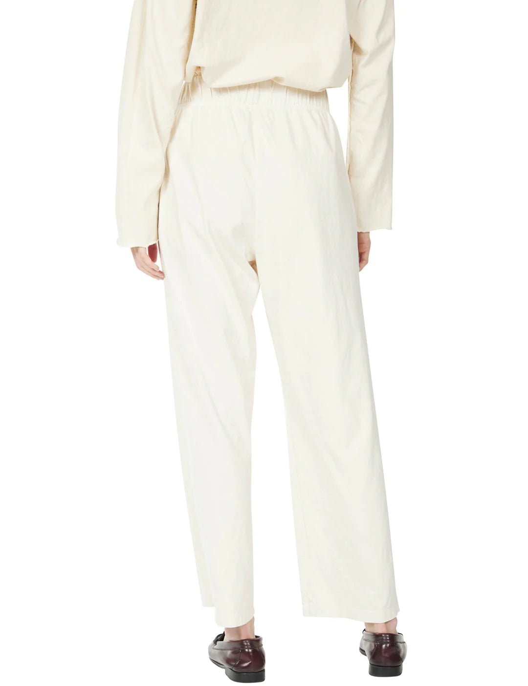 Penny Pleat Front Pant in Ivory