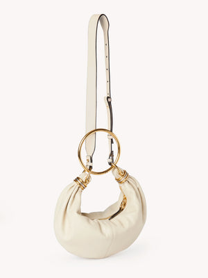 Small Bracelet Hobo Bag in Vegetal Beige