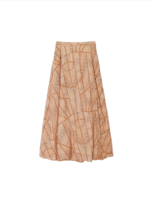Gable Skirt in Gold Geode